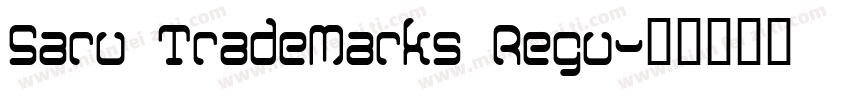 Saru TradeMarks Regu字体转换